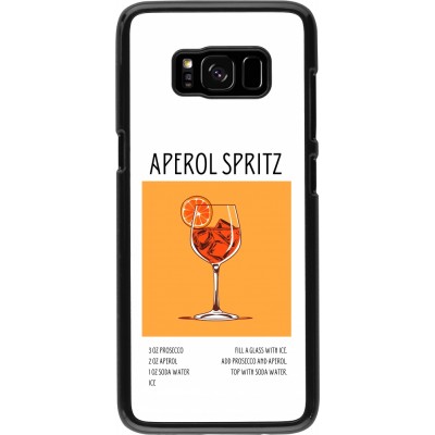 Samsung Galaxy S8 Case Hülle - Cocktail Rezept Aperol Spritz