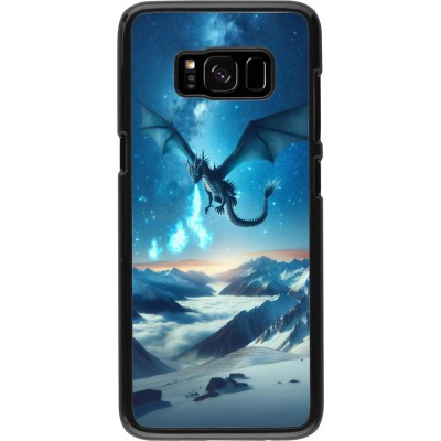 Samsung Galaxy S8 Case Hülle - Drache nächtliche Berg