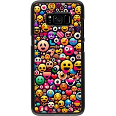 Samsung Galaxy S8 Case Hülle - Emoji Mix Farbe