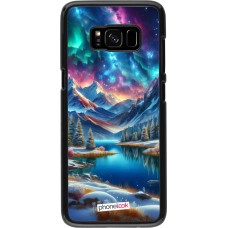 Samsung Galaxy S8 Case Hülle - Fantasiebergsee Himmel Sterne