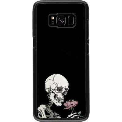 Samsung Galaxy S8 Case Hülle - Halloween 2023 rose and skeleton