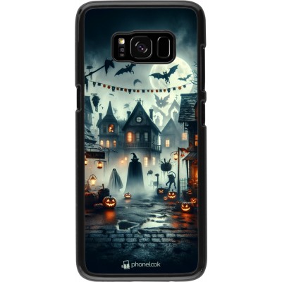 Samsung Galaxy S8 Case Hülle - Halloween Spukstadt