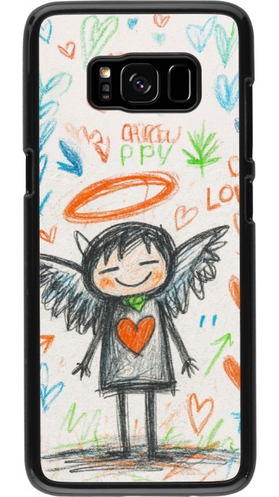 Coque Samsung Galaxy S8 - Little Angel Sketch Love