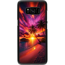 Samsung Galaxy S8 Case Hülle - Malediven Abenddämmerung Glückseligkeit