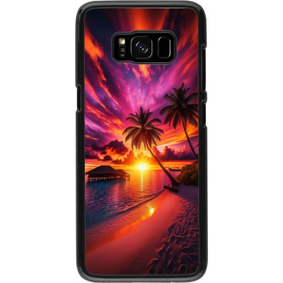 Samsung Galaxy S8 Case Hülle - Malediven Abenddämmerung Glückseligkeit