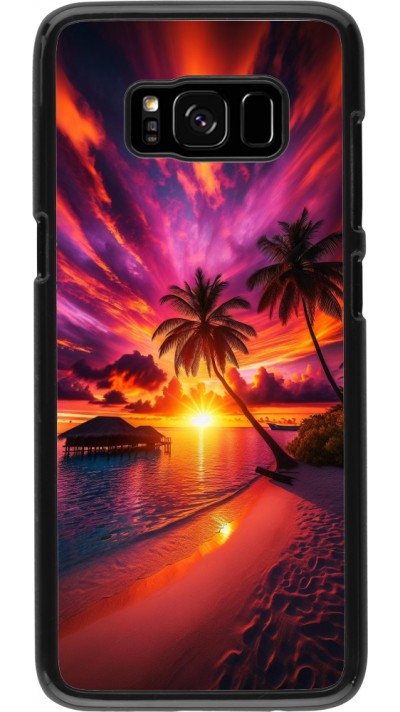 Samsung Galaxy S8 Case Hülle - Malediven Abenddämmerung Glückseligkeit