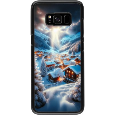 Samsung Galaxy S8 Case Hülle - Berg Schnee Licht