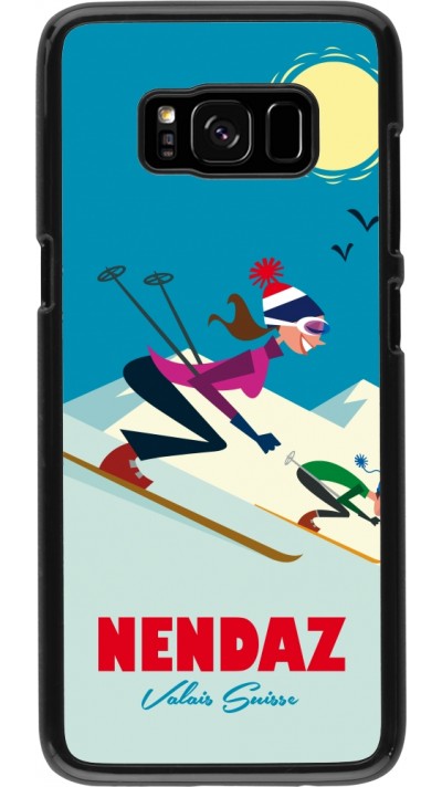 Samsung Galaxy S8 Case Hülle - Nendaz Ski Downhill