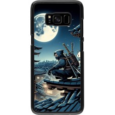 Samsung Galaxy S8 Case Hülle - Ninja unter dem Mond