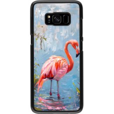 Samsung Galaxy S8 Case Hülle - Paint Flamingo