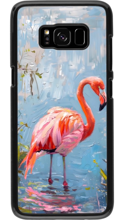 Samsung Galaxy S8 Case Hülle - Paint Flamingo