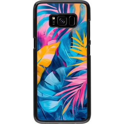 Samsung Galaxy S8 Case Hülle - Palms Blue