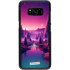 Samsung Galaxy S8 Case Hülle - Lila-rosa Landschaft