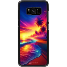 Samsung Galaxy S8 Case Hülle - Strand Sonnenuntergang auffällig