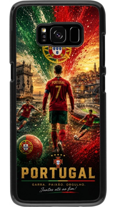 Samsung Galaxy S8 Case Hülle - Fussball Portugal splash 2026
