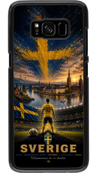 Samsung Galaxy S8 Case Hülle - Fussball Schweden splash 2026