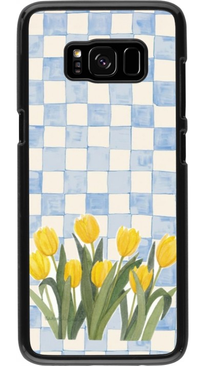 Samsung Galaxy S8 Case Hülle - Blue vichy tulips Spring 2026