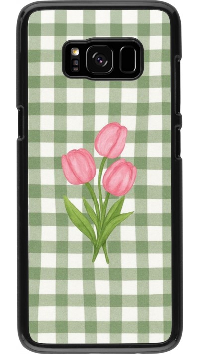 Samsung Galaxy S8 Case Hülle - Green vichy tulips Spring 2026
