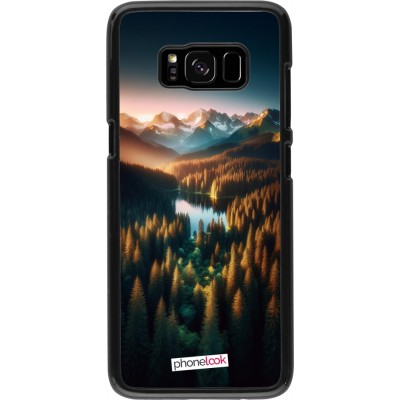 Samsung Galaxy S8 Case Hülle - Sonnenuntergang Waldsee