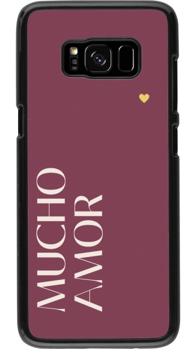 Samsung Galaxy S8 Case Hülle - Valentine 2024 mucho amor rosado