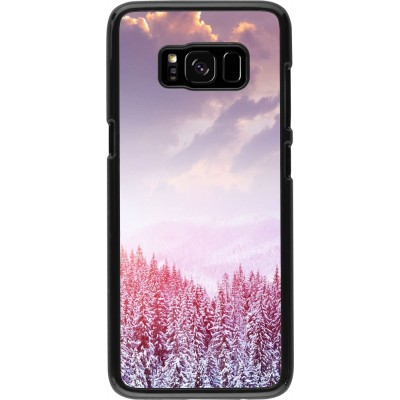 Samsung Galaxy S8 Case Hülle - Winter 22 Pink Forest