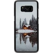 Samsung Galaxy S8 Case Hülle - Winter 25 Winter house forest afternoon