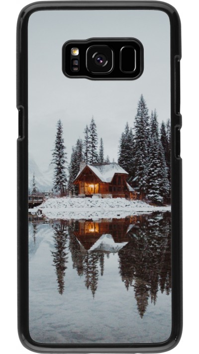 Samsung Galaxy S8 Case Hülle - Winter 25 Winter house forest afternoon
