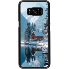 Samsung Galaxy S8 Case Hülle - Winter 25 Winter house forest day
