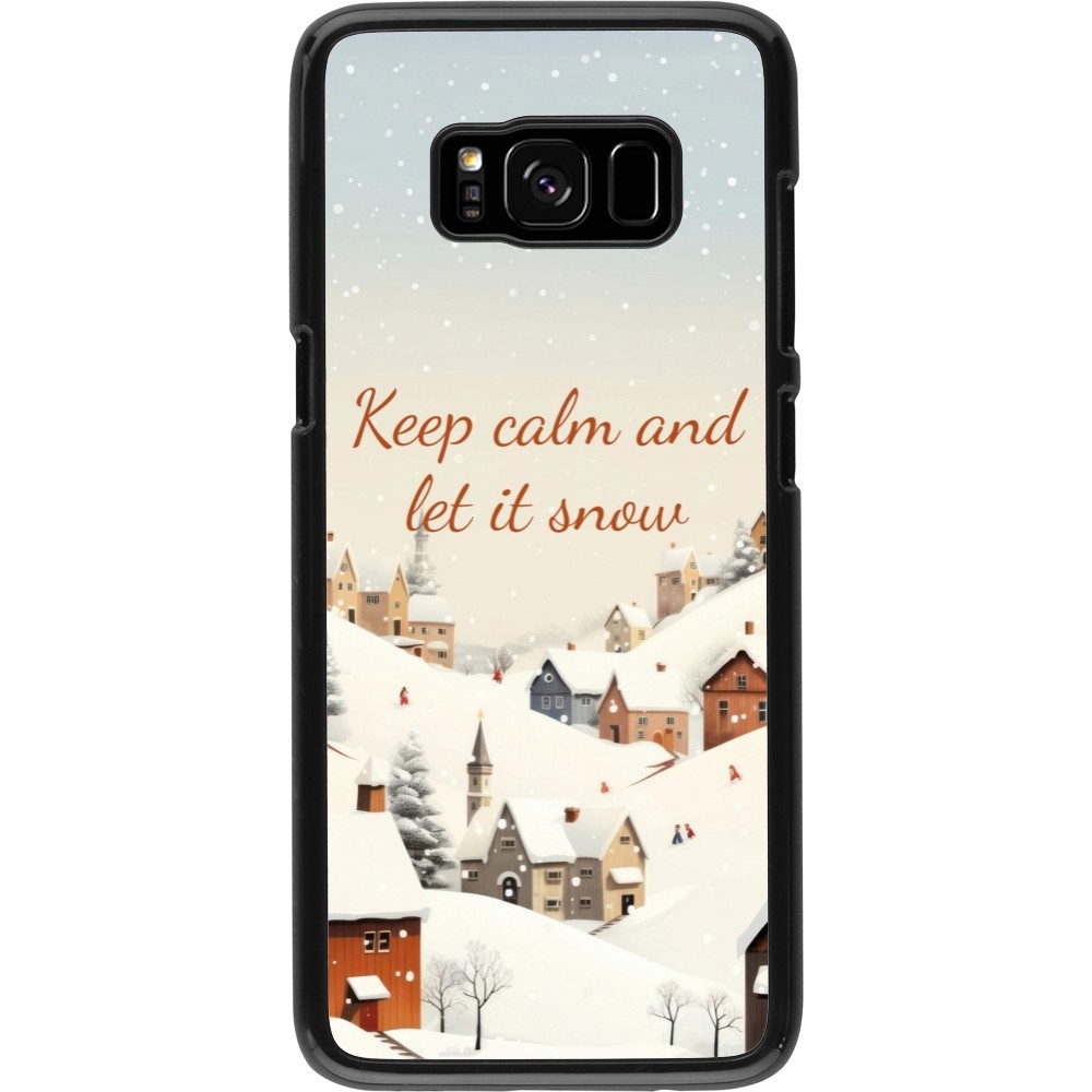 Samsung Galaxy S8 Case Hülle - Winter 25 Winter Keep calm and let it snow