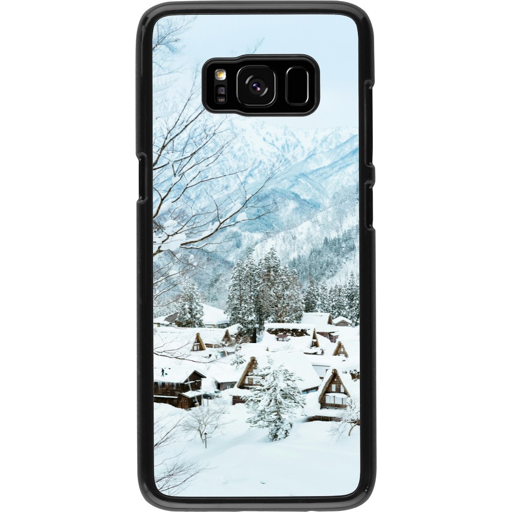 Samsung Galaxy S8 Case Hülle - Winter 25 Winter snowy landscape