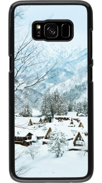 Samsung Galaxy S8 Case Hülle - Winter 25 Winter snowy landscape
