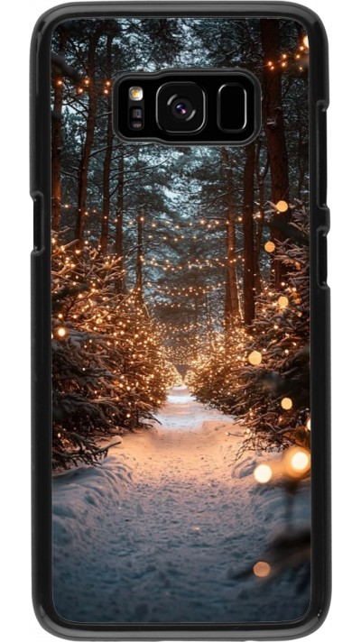 Samsung Galaxy S8 Case Hülle - Winter 25 Winter snowy road