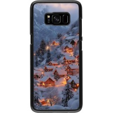 Samsung Galaxy S8 Case Hülle - Winter 25 Winter snowy village