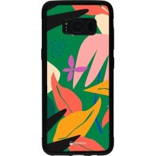 Hülle Samsung Galaxy S8 - Silikon schwarz Abstract Jungle