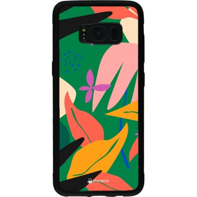 Hülle Samsung Galaxy S8 - Silikon schwarz Abstract Jungle