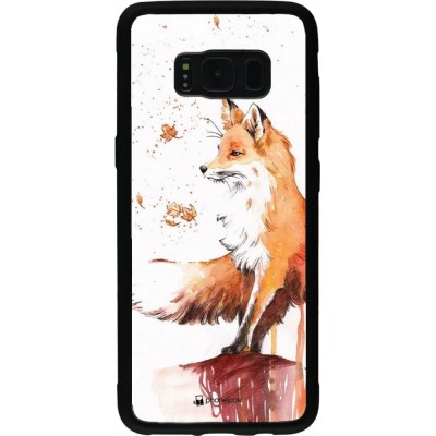 Hülle Samsung Galaxy S8 - Silikon schwarz Autumn 21 Fox