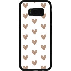 Samsung Galaxy S8 Case Hülle - Silikon schwarz Autumn 2024 brown hearts