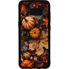 Samsung Galaxy S8 Case Hülle - Silikon schwarz Autumn 25 Pumpkin