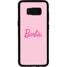 Samsung Galaxy S8 Case Hülle - Silikon schwarz Barbie Text