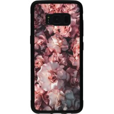 Hülle Samsung Galaxy S8 - Silikon schwarz Beautiful Roses