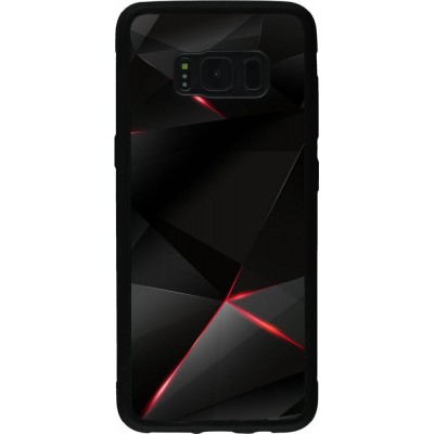 Hülle Samsung Galaxy S8 - Silikon schwarz Black Red Lines