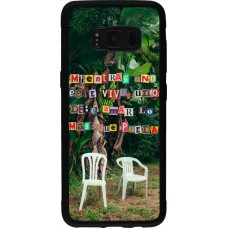 Samsung Galaxy S8 Case Hülle - Silikon schwarz Chairs DTMF