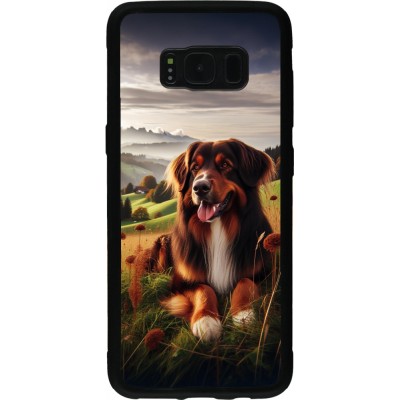 Samsung Galaxy S8 Case Hülle - Silikon schwarz Hund Land Schweiz