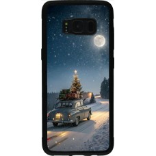 Samsung Galaxy S8 Case Hülle - Silikon schwarz Christmas 25 Car with Tree Xmas