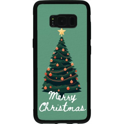 Samsung Galaxy S8 Case Hülle - Silikon schwarz Christmas 25 Xmas Tree