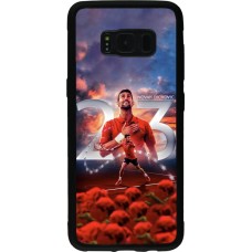 Samsung Galaxy S8 Case Hülle - Silikon schwarz Djokovic 23 Grand Slam