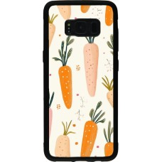 Samsung Galaxy S8 Case Hülle - Silikon schwarz Easter 2026 Illustration carrots