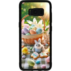 Samsung Galaxy S8 Case Hülle - Silikon schwarz Ostern 2025 Osterkorb