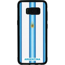 Samsung Galaxy S8 Case Hülle - Silikon schwarz Argentinien 2026 personalisierbares Fussballtrikot