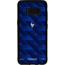 Samsung Galaxy S8 Case Hülle - Silikon schwarz Frankreich 2026 personalisierbares Fussballtrikot